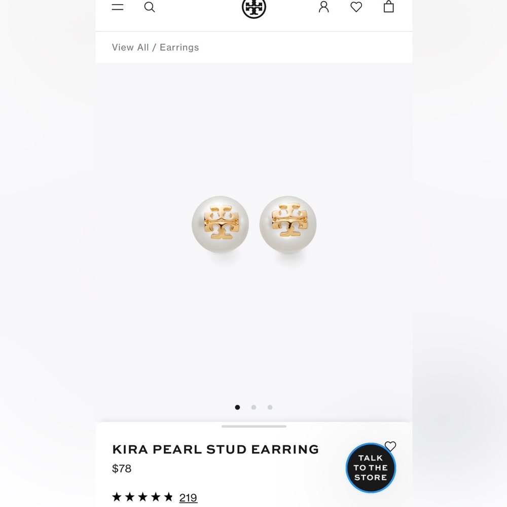 Tory Burch Pearl Earrings